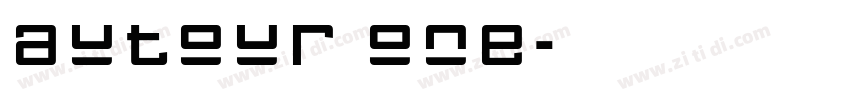 autour one字体转换